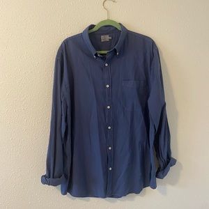 Faherty Button Up Navy XXL